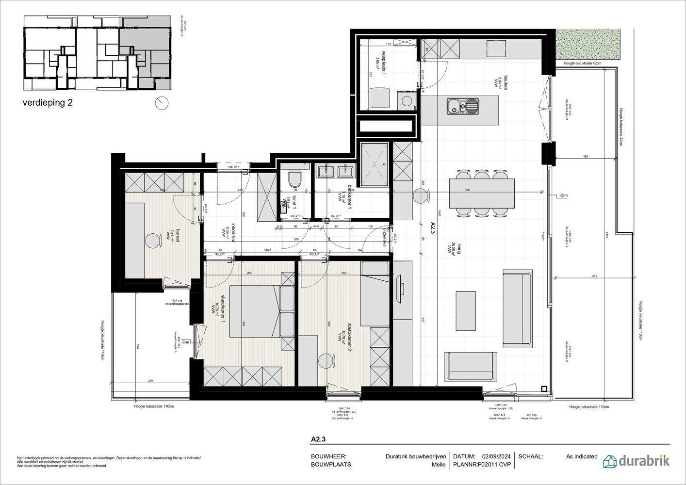 Appartement te koop in Melle met 3 slaapkamers - foto 1
