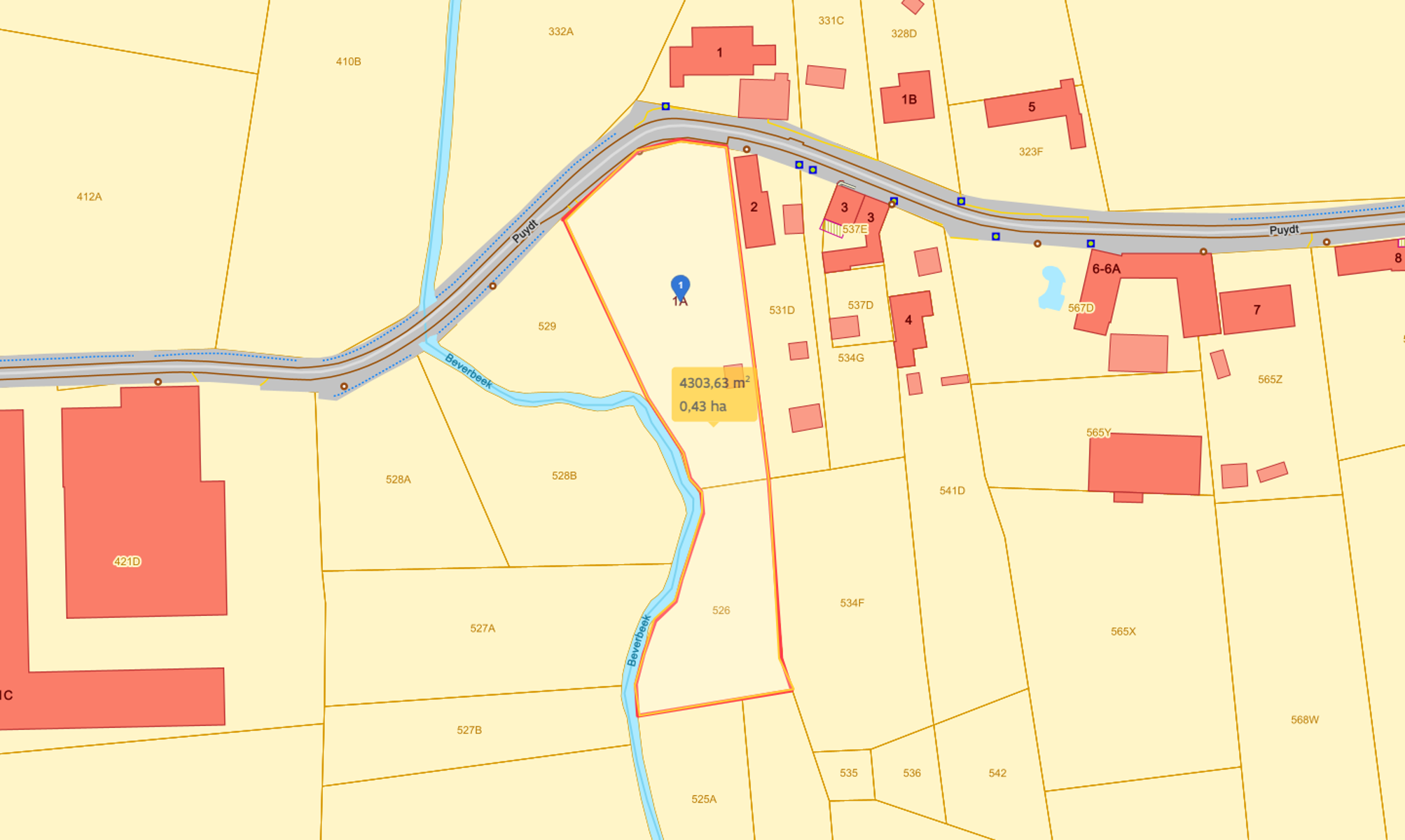 Bouwgrond in rustige, landelijke omgeving voor 4-gevelvilla - foto 2