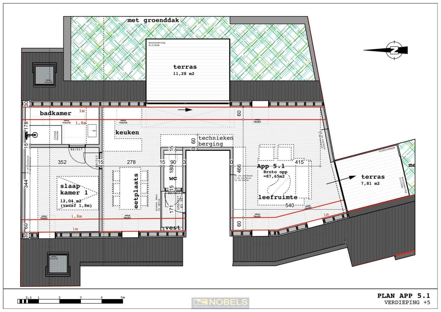 Te koop, stijlvol 1-slaapkamerappartement met zonneterras - photo 5