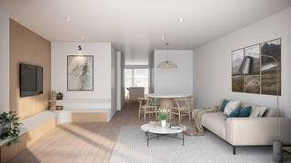 Op de vierde verdieping van het kleinschalige nieuwbouwproject "Clément" bevindt zich dit stijlvol duplexappartement, ideaal gelegen op korte afstand van het strand en het centrum van Heist.<br /><br />De strakke architectuur, royale glaspartijen en frisse uitstraling zorgen voor een moderne en aangename leefomgeving. Dankzij de twee terrassen, die de volledige gevelbreedte beslaan, geniet u optimaal van binnen -en buitenleven.<br /><br />Dit energiezuinige duplexappartement is volledig voorbereid op de toekomst, uitgerust met een warmtepomp en fotovoltaïsche zonnepanelen die groene energie leveren.<br /><br />Investeer zorgeloos in een nieuwbouwproject op slechts 200 meter van de zee.<br /><br />Indeling:<br /><br />Eerste verdieping: <br />- Inkomhal.<br />- Toilet.<br />- Ruime berging.<br />- Open keuken met bijhorende eethoek.<br />- Gezellige leefruimte met aansluitend terras.<br /><br />Tweede verdieping:<br />- Ruime masterbedroom met ensuite badkamer.<br />- Volwaardige tweede slaapkamer.<br />- Tweede badkamer.<br />- Bureauruimte/dressing.<br />- Nachttoilet.<br /><br />De indeling van het appartement kan verder in samenspraak met de ontwikkelaar aangepast worden naar wens.<br /><br />Een extra bonus is de bijkomende privatieve berging en een gemeenschappelijke fietsenstalling.<br /><br />Oplevering voorzien najaar 2026.<br /><br />Interesse? Neem contact op wij verwelkomen U graag op kantoor.