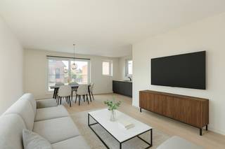 Deze bel-étage nieuwbouwwoning is gelegen in de residentie 'Brouwershuis' te Opitter (Bree).De woning is als volgt ingedeeld: inkom, berging, garage,...