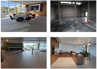 Magazijn 758m² met kantoor high-end gemeubeld ingericht 344m²<br /><br />- magazijn 758m²<br />- vrije hoogte 8m<br />- laad- en loskade <br />- grote sectionaal poort<br /><br />Kantoren 344m² of 12 tot 20 werkplekken<br /><br />- High-end ingericht en gemeubeld<br />- Uitgeruste meeting room met video conferencing<br />- 9 parkeerplaatsen<br /><br /><span>Voorzieningen </span>: <br /><br />- Doucheruimtes<br />- Uitgeruste keuken en eetruimte<br />- Zonnepanelen<br />- Warmtepompen<br />- Vloerverwarming &amp; koeling<br /><br />• Mogelijkheid tot banner op het pand, zichtbaar vanaf de E40