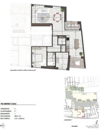 Kwalitatieve en ruime driekamer appartementen nabij alle faciliteiten! SLECHTS 2 zeer ruime appartementen beschikbaar, met een bewoonbaar oppervlakte van 100 en 148m². Afwerking NAAR EIGEN KEUZES volgens lastenboek met o.a. een maatkeuken van Mape, sanitaire toestellen van bij Desco, VLOERverwarming met warmtepomp, privatieve zonnepanelen, ventilatie type D, ...<br />Mogelijkheid om aan te kopen aan 6% BTW dankzij sloop en heropbouw ! Wees er snel bij en bel 09 328 57 78 !