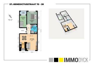 <p><span>Ligging:</span></p><p><span> </span></p><p><span>Appartement op de 2de (en hoogste) verdieping van en gebouw centraal gelegen te Mortsel vlakbij het centrum, de winkelstraat, het groenpark Fort 4 allen op wandelafstand. Ook is er directe toegang tot het openbaar vervoer zowel bus, tram en trein (station op 500 m)</span></p><p><span> </span></p><p><span>Indeling:</span></p><p><span> </span></p><p><span>Inkomhal met bergkast, L-vormige woonkamer (23 m²) met eet- en zithoek, vernieuwde keuken met toestellen, vernieuwde badkamer met douche en hang-wc, 2 slaapkamers rustig gelegen achteraan en waarvan 1 met toegang tot het overdekt terrasje. Het terrasje is zuidwest gericht (middag- en avondzon) en heeft een zonnetent.<br />in de kelder van het gebouw zijn 2 individuele bergingen voorzien.</span></p><p><span>Achter het gebouw is er een garagecomplex waar een garagebox beschikbaar is : + € 26.500.</span></p><p><span> </span></p><p><span>Technische kenmerken:</span></p><p><span> </span></p><p><span>EPC Label D (geen renovatieplicht), elektriciteit conform, nieuwe (2026!) Vaillant condensatieketel, pvc ramen met dubbele beglazing</span></p><p><span> </span></p><p><span> </span></p>