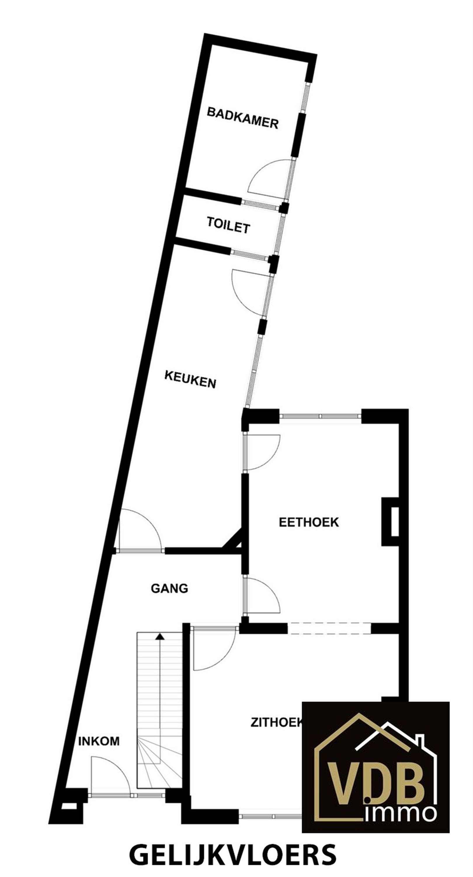 Half open  bebouwing met 3 slaapkamers - foto 3