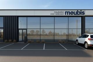 Multifunctioneel showroom- of handelspand van 640 m², aangevuld met een ruime tussenverdieping van 600 m², fantastisch gelegen langs de...