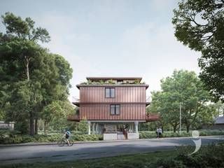 <p><span>De duplexappartementen combineren de ruimte van een woning met het onderhoudsgemak van een kleinschalig appartementsgebouw. Door de indeling over twee verdiepingen ontstaat een natuurlijke scheiding tussen wonen en slapen, waardoor elke ruimte haar eigen functie krijgt. Grote raampartijen zorgen voor een constante verbinding met het omliggende groen en laten het daglicht diep in de leefruimtes binnenvallen.</span></p><p><span> </span></p><p><span>De leefruimte sluit rechtstreeks aan op een royaal terras van 22m², afgewerkt met duurzame houten planken. Dankzij de grote schuiframen en de bijna drempelloze overgang vormt het terras een volwaardig verlengstuk van de woning. Of u nu geniet van een rustige ochtend of een lange zomeravond, het omliggende landschap blijft steeds het decor.</span></p><p><span> </span></p><p><span>Ook binnen werd gekozen voor materialen die jarenlang mooi blijven. In de leefruimtes en slaapkamers ligt een verlijmde meerlaagse parketvloer met een 3 mm eiken toplaag, terwijl de badkamers worden afgewerkt met keramische vloertegels van 60 x 60 cm en wandtegels van 30 x 60 cm. De keuken wordt volledig uitgerust met kwalitatieve inbouwtoestellen en kan, samen met de afwerking, verder afgestemd worden op uw persoonlijke smaak.</span></p><p><span> </span></p><p><span>Achter de architectuur schuilt bovendien een toekomstgericht technisch concept. Een individuele lucht-waterwarmtepomp, vloerverwarming, ventilatiesysteem D met warmteterugwinning en hoogisolerende beglazing zorgen voor een aangenaam binnenklimaat en een laag energieverbruik, zonder in te boeten op comfort.</span></p><p><span> </span></p><p><span>De duplexen van The Canopy zijn er voor wie de ruimte van een woning zoekt, maar bewust kiest voor de rust, architectuur en unieke ligging van een kleinschalig project.</span></p>