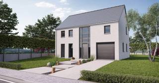 In een rustige, kindvriendelijke woonwijk nabij het station Moerbeke-Viane komt deze moderne en energiezuinige nieuwbouwwoning tot leven. De...