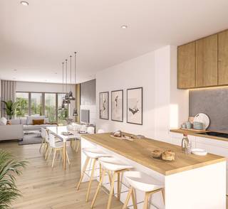 De Hessel heeft 34 appartementen met één, twee of drie slaapkamers, een bewoonbare oppervlakte van 75 tot 175m2 en een privéterras of...