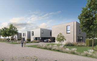 Moderne open bebouwing op lot 33 in deze nieuwe residentieel gelegen verkaveling. Hedendaagse architectuur met grote leefruimte met...