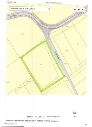 Bos van 6370 ca gelegen op de hoek Kruisstraat en Streukensstraat te 3560 Lummen. Vlot bereikbaar met de auto...