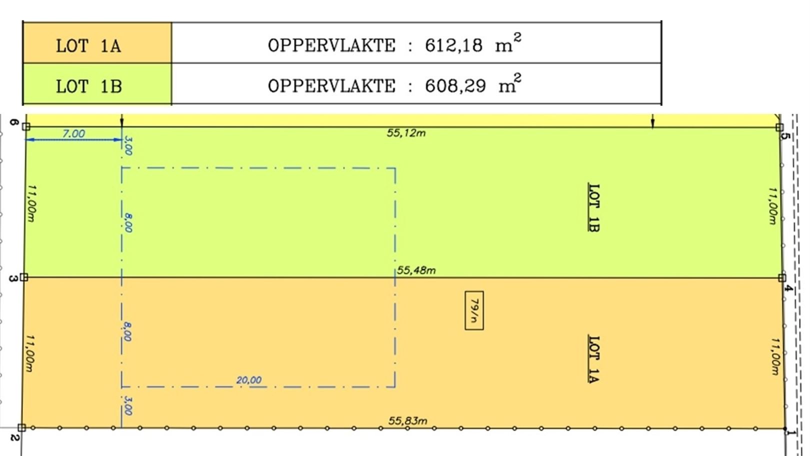 bouwgrond LOT 1A - 612 vierkante meter - foto 2