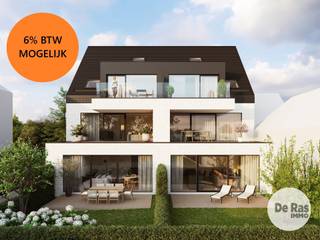 WICHELEN – Nieuwbouwproject Residentie RIVA met Scheldezicht - REEDS 30% VERKOCHT!!<br /><br />Op de Margote te Wichelen wordt dit kleinschalig en kwalitatief nieuwbouwproject gerealiseerd met 6 ruime appartementen. De ligging is bijzonder praktisch: scholen, winkels, supermarkten, banken en horecazaken bevinden zich op wandel- en fietsafstand. Ook qua bereikbaarheid scoort dit project uitstekend, dankzij de nabijheid van openbaar vervoer, het station en belangrijke invalswegen.<br />Een absolute troef van dit project is de uitzonderlijke ligging. Het perceel geeft achteraan rechtstreeks uit op de Scheldedijk, waardoor bewoners kunnen genieten van een prachtig zicht op de Schelde en het tegenovergelegen natuurgebied De Paardeweide. De combinatie van water, natuur en een vlotte bereikbaarheid maakt van residentie Riva een bijzonder aangename woonomgeving.<br /><br />Alle appartementen beschikken over 2 slaapkamers en werden ontworpen met veel aandacht voor lichtinval, ruimtegevoel en hedendaags wooncomfort. De gelijkvloerse appartementen beschikken bovendien over een private tuin, en de appartementen op de eerste en tweede verdieping beschikken over mooie terrassen. Alle bewoners kunnen genieten van een gemeenschappelijke tuin aan de Scheldedijk.<br /><br />Ook op het vlak van comfort en duurzaamheid voldoet residentie Riva aan de hoogste normen. De appartementen worden uitgerust met aluminium ramen, vloerverwarming, een lucht-waterwarmtepomp, ventilatiesysteem D en zonnepanelen. Deze energiezuinige technieken zorgen voor een aangenaam binnenklimaat en lage energiekosten. In de ruime duplexappartementen beschikt ook de slaapkamer op de tweede verdieping over eigen sanitaire voorzieningen. <br /><br />Het project omvat daarnaast 9 autostaanplaatsen en een overdekte fietsenberging, wat extra praktisch comfort biedt voor bewoners en bezoekers. De toegang tot het terrein wordt vooraan afgescheiden door een elektrische schuifpoort en aan de Scheldedijk door een afsluitbaar hek. <br /><br />Bovendien kan dit project, mits voldaan aan de wettelijke voorwaarden, aangekocht worden aan het verlaagde btw-tarief van 6%, zowel op de constructie als op de grond.<br /><br />Contacteer ons voor meer informatie of een persoonlijke toelichting via: 053/60.65.60 en ontdek zelf de unieke troeven van dit prachtige nieuwbouwproject in Wichelen.