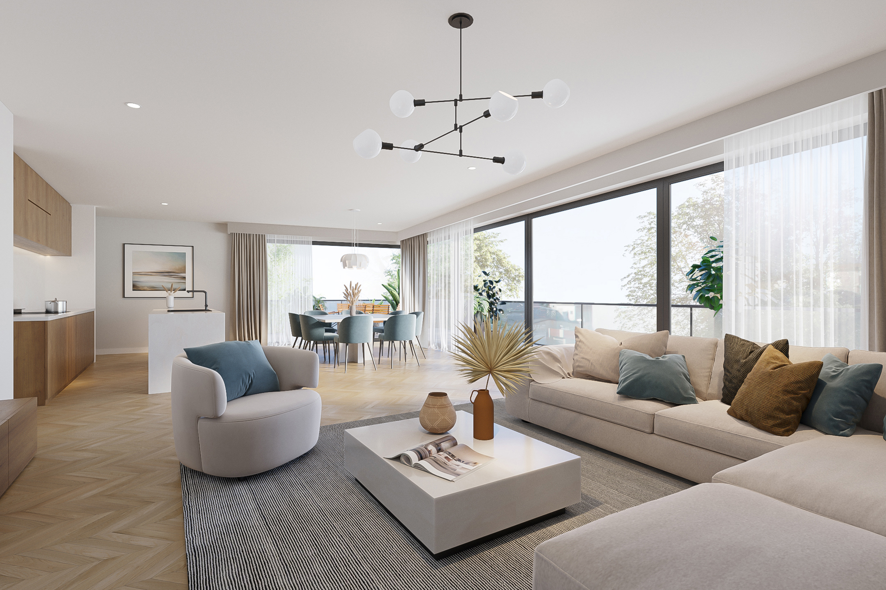 Nieuwbouwappartement met 2 slpks + terras - foto 4