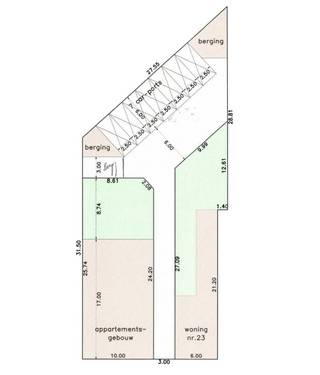 Gelegen op in het centrum van Sint-Antonius bevindt zich deze mooie projectgrond voor het bouwen van een gesloten meergezinswoning (met doorrit)...