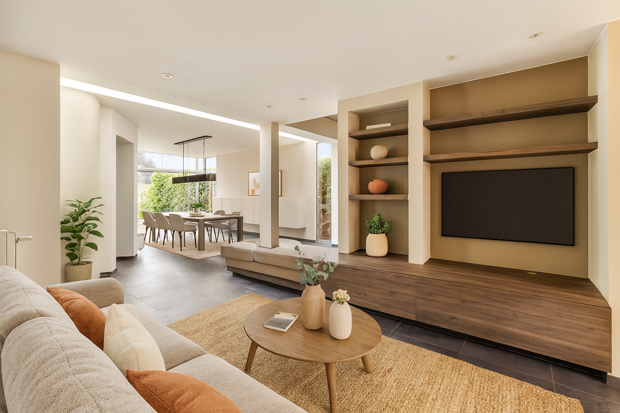 Grote woonst met praktijk, 4 slk, garage, en tuin met uitweg - foto 1