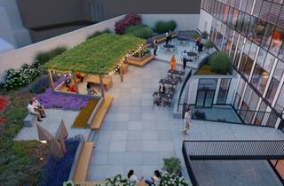 <p>Gelegen in het hart van de Europese wijk, bestaat dit moderne en duurzame kantoorgebouw uit <strong>8 verdiepingen</strong>. Dit gebouw biedt een hoogwaardige werkomgeving, die comfort, flexibiliteit en energieprestaties combineert. Perfect geschikt voor de behoeften van moderne bedrijven, is het ontworpen om een aangename en milieuvriendelijke werkervaring te bieden.</p>
<h3><strong>Belangrijkste Kenmerken:</strong></h3>
<ul>
<li>
<p><strong>Totale Oppervlakte</strong>: Bestaat uit <strong>8 verdiepingen</strong>, met oppervlakten variërend van <strong>235 m² tot 667 m²</strong> per verdieping, die grote flexibiliteit bieden voor het aanpassen van de indeling.</p>
</li>
<li>
<p><strong>Terrassen</strong>: Terrassen op de <strong>6e, 7e en 8e verdieping</strong>, ideaal voor ontspanning of professionele evenementen.</p>
</li>
<li>
<p><strong>Certificering</strong>: Gebouw gecertificeerd met <strong>BREEAM Excellent</strong> en <strong>WELL Gold</strong>, wat zorgt voor een optimale milieu-impact en een hoogwaardige werkomgeving.</p>
</li>
<li>
<p><strong>Hernieuwbare Energie</strong>: <strong>Zonnepanelen</strong> voor duurzame en verantwoorde energiebeheer.</p>
</li>
<li>
<p><strong>Groene Daken</strong> en <strong>regenwaterrecuperatie</strong> voor de toiletten, wat bijdraagt aan de ecologische verantwoordelijkheid van het gebouw.</p>
</li>
<li>
<p><strong>Oplaadstations</strong> voor elektrische auto's en fietsen.</p>
</li>
</ul>
<h3><strong>Toegankelijkheid en Omgeving:</strong></h3>
<ul>
<li>
<p><strong>Prime Locatie</strong>: Gelegen in het hart van de Europese wijk, dicht bij de Europese instellingen en vele diensten (winkels, restaurants, bars, fitnesscentrum).</p>
</li>
<li>
<p><strong>Openbaar Vervoer</strong>: Gemakkelijke toegang tot <strong>treinen</strong>, <strong>bussen</strong>, <strong>metro</strong> en <strong>hoofdwegen</strong>.</p>
</li>
</ul>
<h3><strong>Parkeren:</strong></h3>
<ul>
<li>
<p><strong>29 parkeerplaatsen voor auto's</strong> (inside: 2.500 €/plaats/jaar - EV: 3.100 €/plaats/jaar) en <strong>30 parkeerplaatsen voor fietsen</strong> beschikbaar.</p>
</li>
</ul>