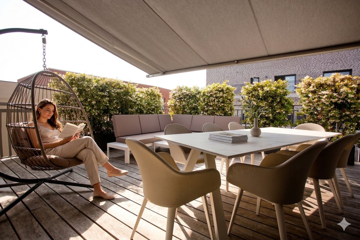 Appartement spacieux sur le toit (135 m²) avec terrasse sur le toit exposée au soleil (50 m²) - photo 1