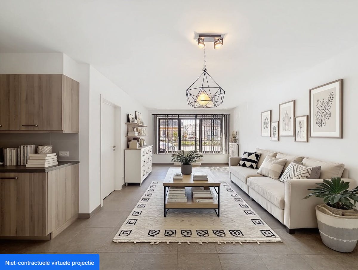 Eeklo Centrum: Instapklaar 1-slaapkamerappartement met garagebox - foto 1