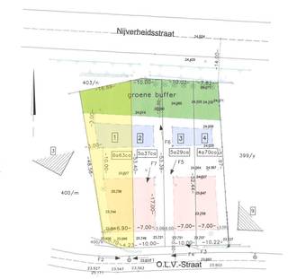 Bouwgrond voor half open bebouwing op een perceel van 6a63ca.Deze bouwgrond heeft een straatbreedte van 9,90 meter met een bouwbreedte van 6,90 meter...