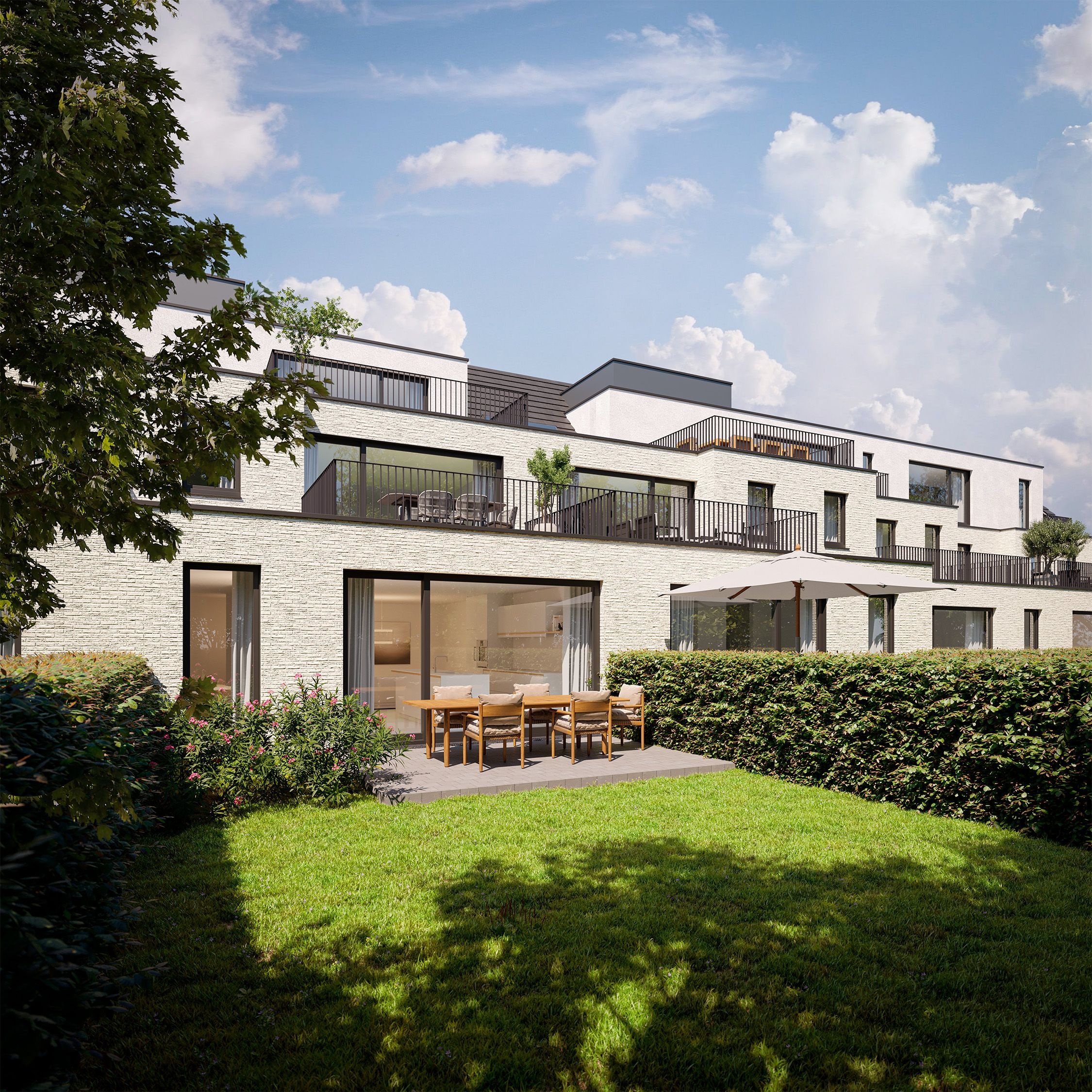 Gelijkvloers appartement met terras en tuin in PROJECT DE ROOS - foto 2