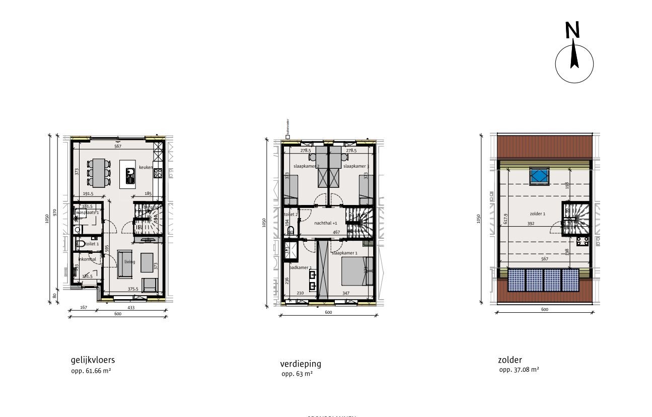 Traditionele, gesloten energieneutrale woning - foto 2