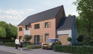 Lokeren: aan de rand van de Daknamse bossen, vlakbij het fietspad in een uitermate rustige en verkeersarme omgeving wordt deze kwalitatieve nieuwbouwwoning gerealiseerd - HOB - 400 m2 grondoppervlakte - Indeling: gelijkvloers: inkomhal met apart toilet en vestiaire, bureau, grote leefruimte bestaande uit living, eetplaats en keuken met kookeiland, wasplaats - 1ste verdieping: nachthal, 3 slaapkamers en badkamer met grote inloopdouche (mogelijkheid uitbreiding verdieping bespreekbaar) - volwaardige trap naar zolder: mogelijkheid 4de slaapkamer - vloerverwarming warmtepomp, kwalitatieve vloeren en keuken voorzien van toestellen uit het betere segment, zonnepanelen - oprit en draadafsluiting inbegrepen - 6% btw op de ruwbouw mogelijk - meer info op 0475/66 95 93.