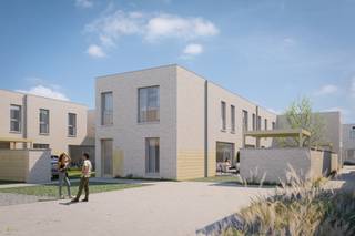 Moderne halfopen energiezuinige woning (115 m²) met 2 slaapkamers, 1 parkeerplaats aan de woning en een tuin met zuidoost-oriëntatie. <br />Deze halfopen woning wordt gebouwd in een moderne, hedendaagse stijl. Deze patiowoning beschikt over een perceel van 115 m² is voorzien van vloerverwarming en een warmtepomp. Op het gelijkvloers vind je de inkomhal met apart gastentoilet, berging, leefruimte en keuken. Op de eerste verdieping vind je 2 slpk., een apart toilet en 1 badkamer.<br /><br />Meer info? Contacteer ons via 03 808 15 31 of bekijk matexi.be/deurne