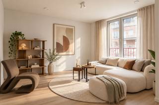 BEZOEK DE NIEUWE MODELWONING EN INGERICHTE APPARTEMENTEN – 6% btw mogelijk<br /><br />We nodigen je uit om wonen op zijn best te ervaren. Ontdek de nieuwe ruime modelwoningen (4 slpk) en verschillende ingerichte appartementen, midden in het autovrije binnengebied. Ook de tuin, een rustige oase in de stad, wordt momenteel volop aangelegd. Ruimte, rust, licht en comfort staan deze keer centraal, precies zoals wonen in Hof Berlamuze bedoeld is.<br /><br />Dit project geniet van het verlaagde btw-tarief van 6% btw voor sloop en heropbouw, onder voorwaarden. NIEUW: niet alleen wie een Hof Berlamuze appartement of woning koopt voor eigen bewoning, maar ook investeerders (particulier of vennootschap) kunnen nu van dit gunsttarief genieten. (www.hofberlamuze.be/6btw)<br /><br />De werken zitten in een vergevorderde fase en de modelappartementen zijn klaar voor uw bezoek. Kom zelf de hoogwaardige afwerking en het wooncomfort ontdekken in deze inspirerende, nieuwe woonomgeving.<br /><br />Hof Berlamuze telt zeven stijlvolle laagbouw woongebouwen, harmonieus ingepast rond een centraal binnenhof met veel groen en rust. Het aanbod is divers: van comfortabele appartementen met 1 slaapkamer tot ruime gezinswoningen met 4 slaapkamers.<br />Hier woon je vlak bij de muziekschool en middenin het kloppende hart van Lier – waar cultuur, natuur en water samenkomen.<br /><br />Hof Berlamuze: hier zit muziek in jouw toekomst!<br /><br />Info:<br />www.hofberlamuze.be<br />Een persoonlijke afspraak?<br />www.hofberlamuze.be/maak-afspraak/ - wonen@fidesinvest.be - t 03 232 54 00<br /><br />Dit lichtrijke hoekappartement combineert een eigentijdse uitstraling met een kwalitatieve afwerking. De ruime leefruimte en de volledig uitgeruste keuken bieden toegang tot het zuidgerichte terras, waar u volop kan genieten van de zon.<br />Het appartement is uitgerust met vloerverwarming in alle ruimtes, aangestuurd via een energiezuinige lucht/water warmtepomp. Verder beschikt het over twee volwaaardige slaapkamers, bureauruimte, een ingerichte badkamer, apart toilet en praktische berging.<br />Dankzij de aluminium raamprofielen en de hoogwaardige thermische en akoestische isolatie bent u verzekerd van optimaal wooncomfort en een gunstig E-peil.<br /><br />Info? www.hofberlamuze.be. Een afspraak? www.hofberlamuze.be/maak-afspraak/ - wonen@fidesinvest.be - t 03 232 54 00.