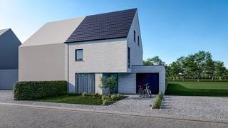 HALFOPEN BEBOUWING IN EEN RUSTIGE EN KINDVRIENDELIJKE BUURT<br /><br />Deze knappe, moderne halfopen woning (150m2) in Zonhoven wordt gerealiseerd door AVL woningbouw in de Bookmolenweg lot 33 (3a 29ca) en combineert hedendaags comfort met een rustige, gezinsvriendelijke ligging. De woning bevindt zich in een doodlopende straat, waardoor je hier geniet van weinig verkeer en een veilige omgeving voor kinderen.<br /><br />De leefruimte vormt samen met de open keuken het hart van de woning en biedt een gezellige plek waar het hele gezin kan samenkomen. Dankzij de grote ramen heb je een mooi zicht op de tuin en wordt de ruimte gevuld met natuurlijk licht.<br /><br />Op de bovenverdieping bevinden zich drie volwaardige slaapkamers en een comfortabele badkamer met een apart toilet. Via de vaste zoldertrap is de zolder (52m2) makkelijk bereikbaar, ideaal voor wie extra ruimte wenst voor een bureau, hobbyruimte of extra slaapkamers.<br />De woning ligt in een rustige en kindvriendelijke buurt in Zonhoven, met scholen, winkels en verbindingswegen in de nabije omgeving. Hier woon je in alle rust, maar toch met alle voorzieningen binnen handbereik.<br /><br />Kortom, een ideale woning voor wie op zoek is naar een moderne, instapklare thuis op een aangename en veilige locatie.<br /><br />Meer info neem contact op met bouwadviseur Benjamin via 011/450 280<br /><br />SLEUTEL-OP-DE-DEURAFWERKING<br />Ruwbouw winddicht<br />Sanitaire leidingen (inclusief hergebruik van regenwater)<br />Elektriciteit<br />Verwarming via warmtepomp met vloerverwarming<br />Pleisterwerken<br />Isolatiewerken en chape<br />EPB berekening<br />Ventilatiesysteem D+<br />Keuken <br />Sanitaire toestellen <br />Tegelvloeren op het gelijkvloers en in de badkamer<br />Binnendeuren in grondlaag<br />Voegwerk<br />Trappen in beton/hout<br />Kostprijs architect en veiligheidscoördinatie inclusief<br />Zonnepanelen <br /><br />PRIJS SLEUTEL-OP-DE-DEUR<br />€ 460 925 excl. alle kosten op grond en constructie<br />€ 548 500 incl. alle kosten op grond en constructie