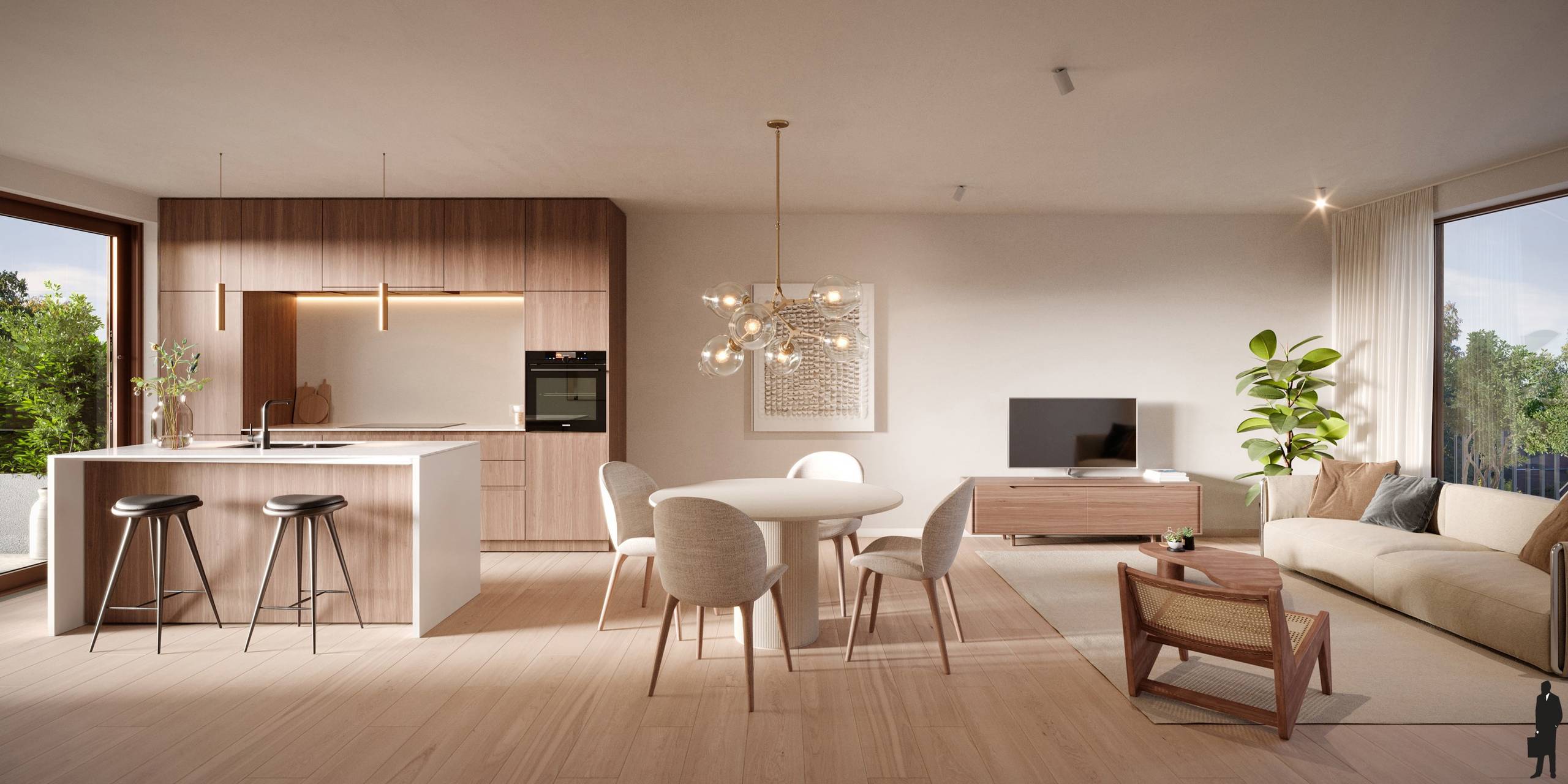 Nieuwbouwproject Villa Tybaert bestaande uit 15- zonnig BEN appartementen (E-peil -20) - foto 5