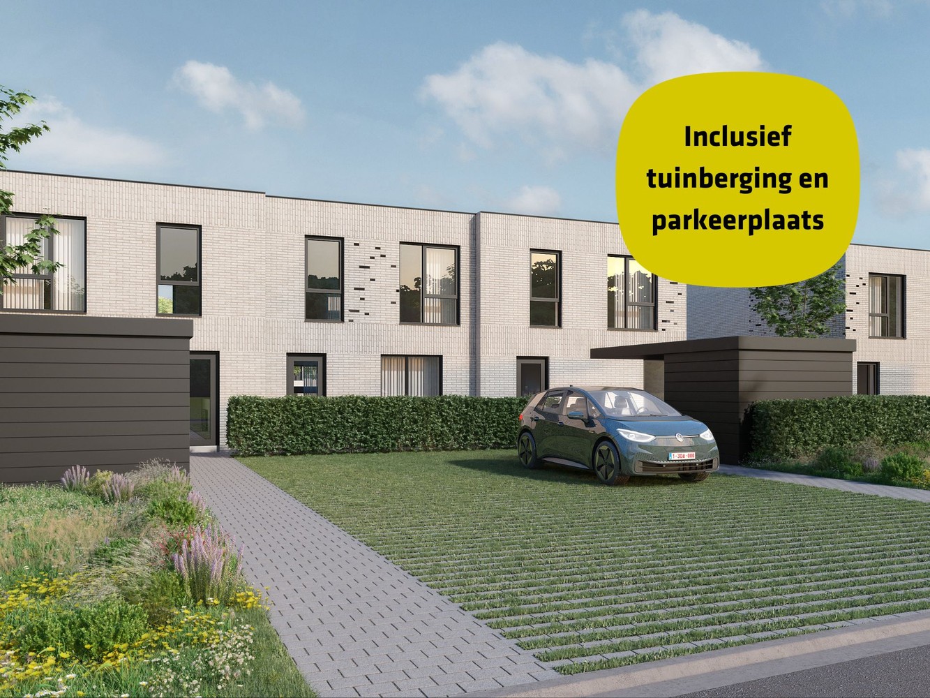 Energiezuinige halfopen woning met 3 slpks - photo 1