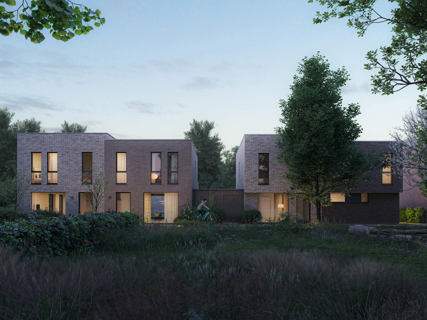 12 doorzonwoningen op een centrale maar zeer rustige locatie - foto 4