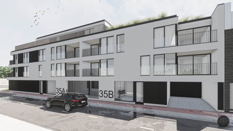 KORTEMARK: Appartement 2.02 met 2 slaapkamers en ruim zitterras gelegen op de tweede verdieping van Nieuwbouwresidentie Mila en Nora - foto 5