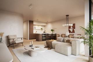 Le projet de construction neuve Leon est une résidence exclusive située au cœur de Knokke, composée de seulement cinq appartements spacieux et larges, tous dotés de terrasses ensoleillées. Les grandes baies vitrées apportent une abondance de lumière naturelle, créant ainsi un cadre de vie chaleureux et confortable.<br /><br />Les appartements sont finis de manière luxueuse avec des matériaux de haute qualité, ce qui, combiné à leur disposition spacieuse et à leur excellente orientation, offre une expérience de vie unique.<br /><br />Parmi les équipements supplémentaires, on trouve un local à vélos au rez-de-chaussée ainsi qu’un espace de stockage privé en sous-sol.