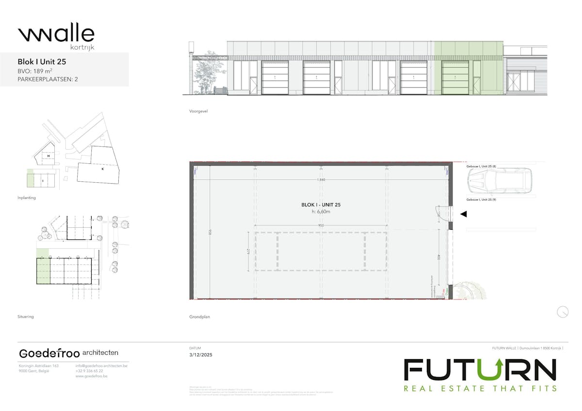 Nouvelle unité PME d'environ 749 m² dans le projet Walle Kortrijk - photo 2