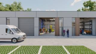 Kwaliteitsvolle nieuwbouw KMO-unit met een oppervlakte van 150 m² en 1 privatieve parkeerplaats te huur. De unit maakt deel uit van een...