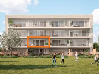 Appartement met 2 slaapkamers in Residentie August. Zuidgericht terras met zicht op de groenzone. Ondergrondse parking en ruime individuele fietsenberging aanwezig.<br />📞 014 48 01 62 ✉️ info@matexi.be 💻 matexi.be/geel-laar