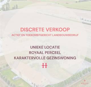 Au cœur de la région rurale du nord-ouest de la Flandre orientale,  estdiscrètementproposé une exploitation agricole active est...