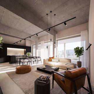 <strong>Indeling:</strong><br /><br />Urban Loft C30-203 is gelegen op de tweede verdieping van Blok C en omvat een privatieve inkomhal met ruimte voor vestiaire, een gastentoilet, een woonkamer met open keuken, een terras, een bergruimte met aansluitingen voor wasmachine en droogkast, 2 slaapkamers en een badkamer.<br /><br />Deze urban lofts genieten een vrije plafondhoogte van 3,6m met zichtbare betonstructuren.<br /><br />Ondergrondse parking vanaf € 16.490,- excl. kosten<br />Kelderberging vanaf € 4.365,- excl. kosten<br /><br /><strong>Afwerking:</strong><br /><br />De afwerking zal gebeuren aan de hand van 3 unieke afwerkingsstijlen samengesteld door onze interieurarchitecten. Deze stijlen bieden u de vrijheid om uw woning of appartement naar wens te personaliseren.