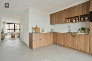 Het appartement beschikt over een bewoonbare oppervlakte van 84m² en een ruim, aangenaam terras van 9m², ideaal om te genieten van rust en buitenruimte.<br /><br />De indeling is praktisch en doordacht:<br />- Een volledig uitgeruste keuken met toegang tot het terras (9m²)<br />- Lichtrijke leefruimte met grote raampartijen<br />- Eén volwaardige slaapkamer<br />- Een volledig uitgeruste badkamer<br />- Een praktische bergruimte<br />- Apart gastentoilet<br />- Mogelijkheid tot aankoop carport<br /><br />Dankzij de gunstige ligging heb je in het centrum van Bissegem alles binnen handbereik. Daarnaast bevindt Kortrijk zich op fietsafstand, terwijl ook de belangrijkste invalswegen vlot bereikbaar zijn. Dit maakt het appartement ideaal voor zowel eigen bewoning als investering.<br /><br />Aankoop mogelijk onder 6% BTW.<br /><br />Bent u op zoek naar een energiezuinig nieuwbouwappartement met terras? Dan is dit appartement in de residentie Greenscape zeker een bezoek waard.<br /><br />Neem contact op met één van onze makelaars Sarah (0493 25 46 80) of Michelle (0493 25 46 81).<br /><br />Deze AI-visualisaties zijn bedoeld als inspiratie. Er werd geen rekening gehouden met technische specificaties, stedenbouwkundige voorschriften of de concrete mogelijkheden tot realisatie.