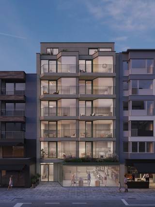 <strong>Residentie ZonZicht: Uw uitvalsbasis aan de Kust</strong><br /> <br />Ontdek residentie "ZonZicht", een stijlvol nieuwbouwproject in de Zeelaan te Koksijde, op slechts één minuut wandelen van het strand. Het gebouw, gekenmerkt door strakke lijnen en grote raampartijen, biedt maximaal lichtinval en een tijdloze architectuur. De hoge afwerkingsgraad en het gebruik van kwalitatieve materialen zorgen voor duurzaam wooncomfort. <br /> <br />Residentie "ZonZicht" is ideaal voor wie een comfortabele uitvalsbasis zoekt voor vakanties in Koksijde, met een uitstekende bereikbaarheid en nabijheid van het centrum en het gemeentehuis, waar tal van activiteiten plaatsvinden. Bovendien is dit project een sterke investering, met mogelijkheden voor zowel vakantie- als jaarverhuur.<br /><br />Indeling: Inkomhal met plaats voor vestiaire | Open en volledig uitgeruste keuken | Zonnige leefruimte uitgevend op westgericht balkon (6,33 m²) met zijdelings zeezicht | Berging met voorziening voor wasmachine | Badkamer met inloopdouche en lavabo in meubel | Afzonderlijk toilet met lavabo | 2 slaapkamers uitgevend op balkon achteraan (1,66 m²) | Private kelder | Gemeenschappelijke fietsenberging | Gemeenschappelijk vuilnislokaal.<br /> <br />Wonen in "ZonZicht" betekent genieten van comfort, stijl, en een ongeëvenaarde kustervaring.