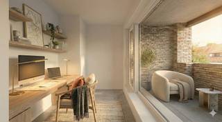 Reisdentie 'Pie De Nijper' biedt vijf luxe appartementen op een toplocatie aan de Holsbeeksesteenweg 139. De site van het voormalige landmark, gekend in heel groot Leuven, draagt de historiek van het gebouw mee in zijn projectnaam.<br /><br />Geniet van een hoogwaardige afwerking in een frisse moderne architectuur met ruime, lichte woonruimtes. Geen kleine kaveltjes, maar grote appartementen in een luxueus gebouw.<br /><br />Gelijkvloers: villa appartement met 3 SLKS, giga terras en private tuin (114 m2)<br />1e VD: 1 SLK appartement + terras (57 m2)<br />1e VD: 2 SLK appartement + terras (75 m2)<br />2e VD: 2 grote duplex appartementen met 3 SLKS + terras (110 m2)<br /><br />Highlights:<br /><br />- 6% BTW op de constructie<br />- Toplocatie nabij het centrum van Leuven en het Provinciaal Domein<br />- Ruime en stijlvolle appartementen<br />- Energiezuinige voorzieningen (warmtepomp, zonnepanelen, ventilatie D, ...)<br />- E-peil kleiner dan 20<br />- Grote terrassen met zicht op binnengebied<br />- Eigen parkeerplaats aan te kopen aan 36.500,- euro<br /><br />Het gebouw staat inmiddels reeds winddicht en wordt de komende maanden volledig afgewerkt. <br />U koopt niet zuiver op plan, dit project is tastbaar en kan bezocht worden met uw makelaar.<br /><br />Prijzen zijn uiteraard zoals steeds exclusief btw op de constructie en exclusief verkooprechten op de grond.<br /><br />Mis deze unieke kans niet en maak van 'Pie De Nijper' uw nieuwe thuis.<br /><br /> Voor meer informatie of een afspraak, neem contact op via 016 60 3000 of info@immo3000.be .