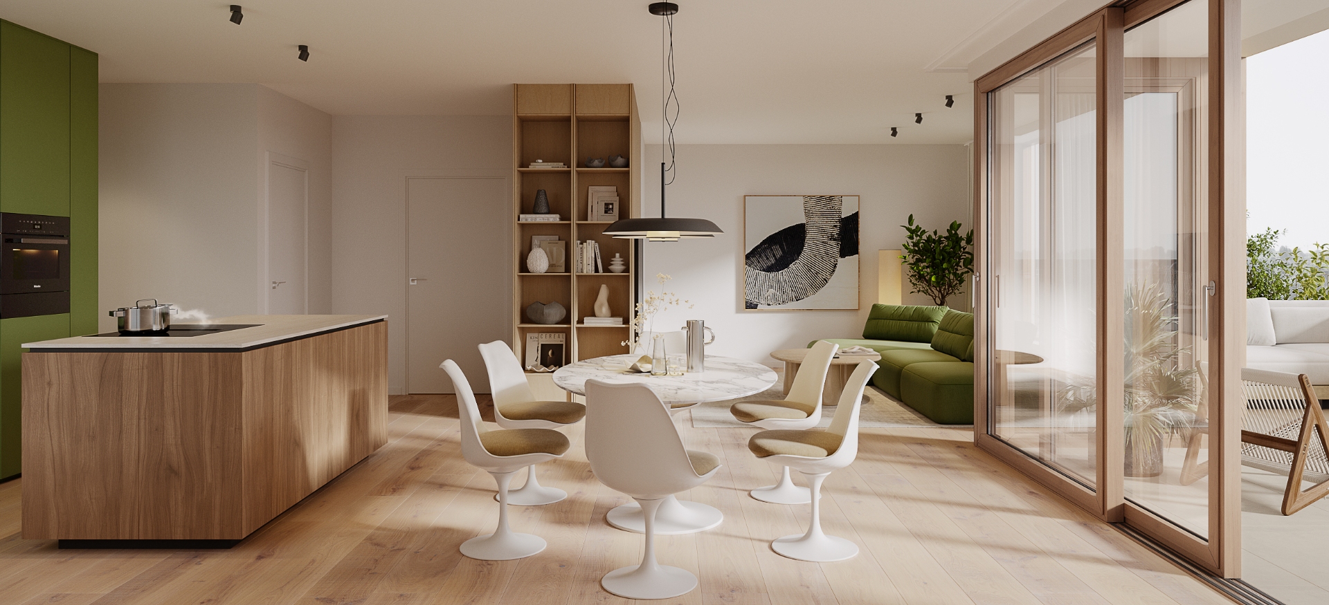 Gelijkvloers nieuwbouwappartement met 1 slaapkamer tussen jachthaven, stad en de zee te Nieuwpoort - foto 3