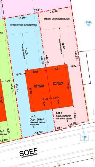 Twee ruime bouwgronden voor halfopen bebouwing aan de Soef te Balen.Gelegen op 5 minuten fietsen van het centrum en dus zeer dicht bij de scholen,...