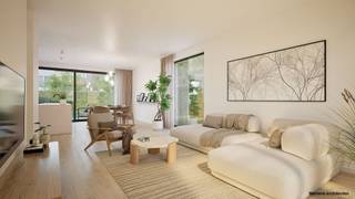 <p><span>Do you dream of a home where quality, energy efficiency and comfort come together? Discover this exclusive project of 8 new homes in a small-scale, safe and child-friendly subdivision.</span></p><p><span> </span></p><p><span>Each home is an architectural gem with timeless appeal, well thought-out layout and a sunny garden in a green, quiet environment, far from heavy traffic. Yet you are close to schools, stores, public transportation and cozy restaurants.</span></p><p><span> </span></p><p><span>The homes feature 3 spacious bedrooms and a fixed staircase to the second floor, which you can fully arrange as an extra bedroom, office, hobby room or playroom. Within the car-free inner area you can purchase parking spaces and practical bicycle parking, ideal for families and active residents.</span></p><p><span> </span></p><p><span>Comfort and sustainability are key: heat pump, underfloor heating, solar panels, rainwater recovery and an exceptional E-level <20 make this a low-energy, future-oriented home.</span></p><p><span> </span></p><p><span>Financially extra interesting: sale under the Breyne Law with reduced VAT rate of 6% on the construction share, and registration fees only on the land share.</span></p>