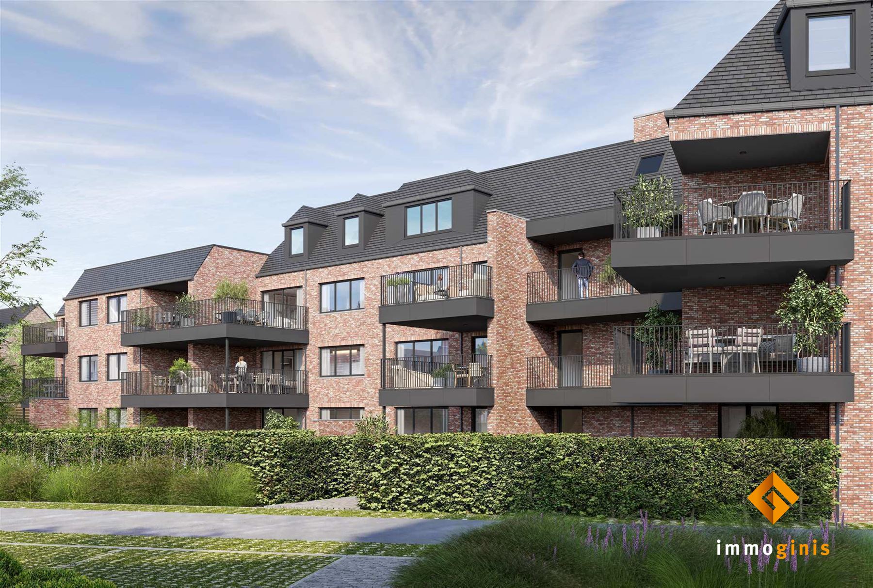 PENTHOUSE (derde verdieping) met 2 slaapkamers en terras van 17,08 m²! - foto 3