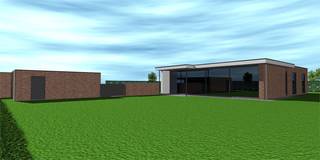 Waardamme, in het centrum van de gemeenteNIEUW TE BOUWEN VILLA IN EEN MODERNE BOUWSTIJL4 a 5 SLAAPKAMERS Living van 80m²Goedgekeurde bouwvergunning...