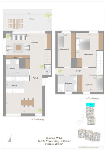 Duplex stapelwoning W1.1 met 3 slaapkamers - foto 2