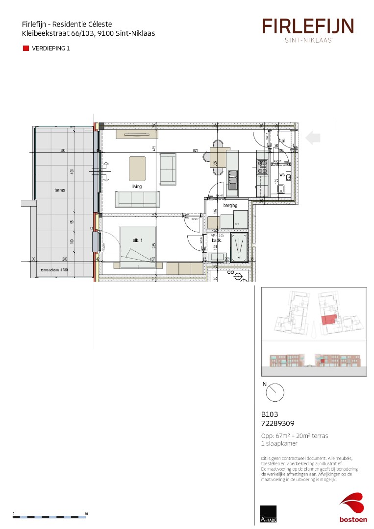 Apartment for sale in Sint-Niklaas with 1 bedroom - photo 2